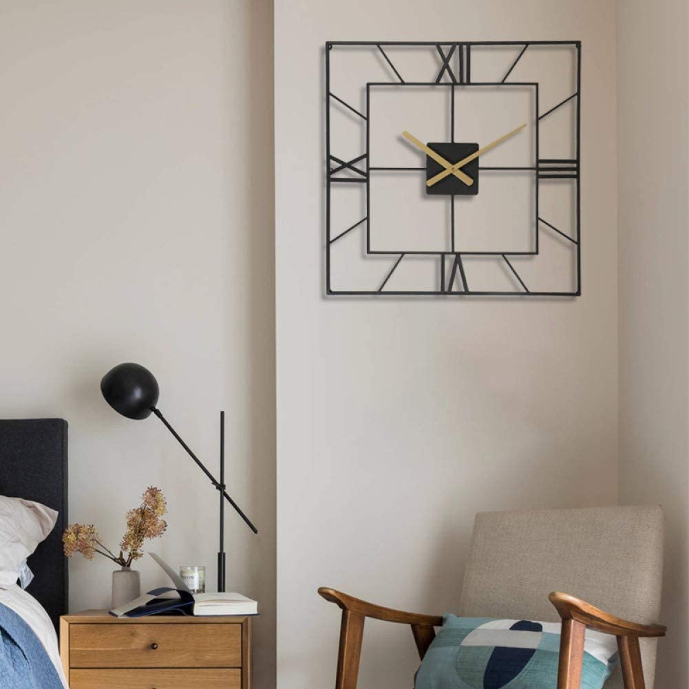 Square Hollow Out Wall Clock