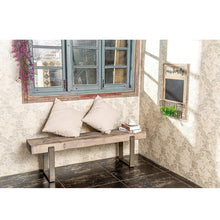 Load image into Gallery viewer, 56&#39;&#39; Long Rustic Solid Wood Bench
