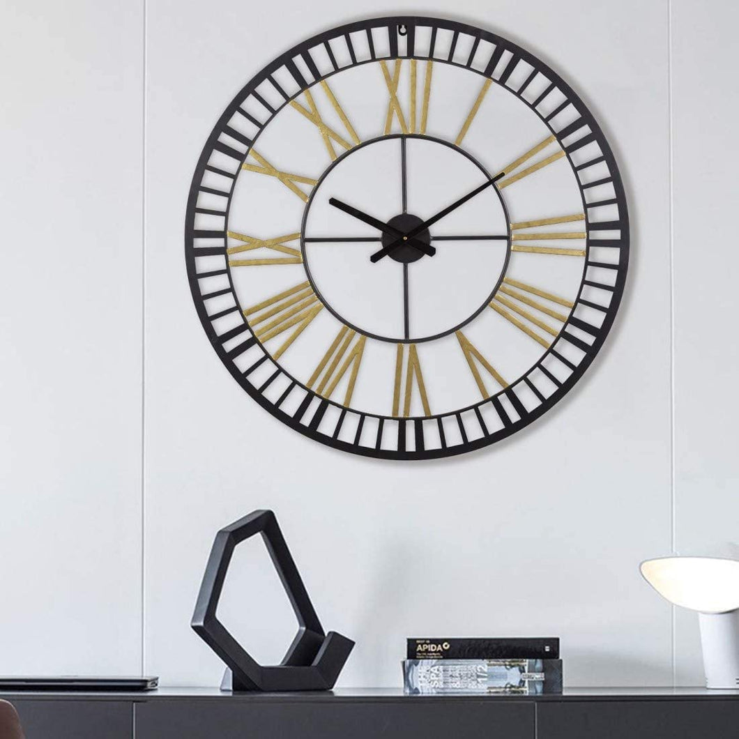 Large Metal Hollow Out Wall Clocks 