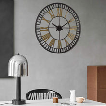 Load image into Gallery viewer, Large Metal Hollow Out Wall Clocks Decorative for Living Room, 32 Inch
