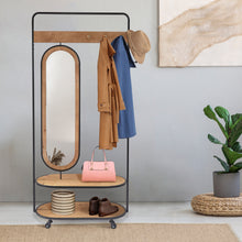 Load image into Gallery viewer, HAWOO Wide Iron Hall Tree with Shoe Storage
