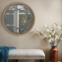 Load image into Gallery viewer, Rustic Round Decorative Wall Mirror 30 Inch
