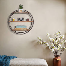 Load image into Gallery viewer,  Round 3 Tier Floating Wall Shelves 
