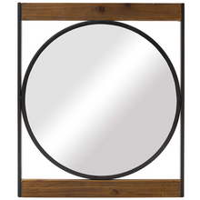 Load image into Gallery viewer, Round Wall Mirror with Square Metal
