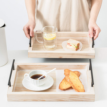 Load image into Gallery viewer, 2PCS Wooden Serving Food Trays
