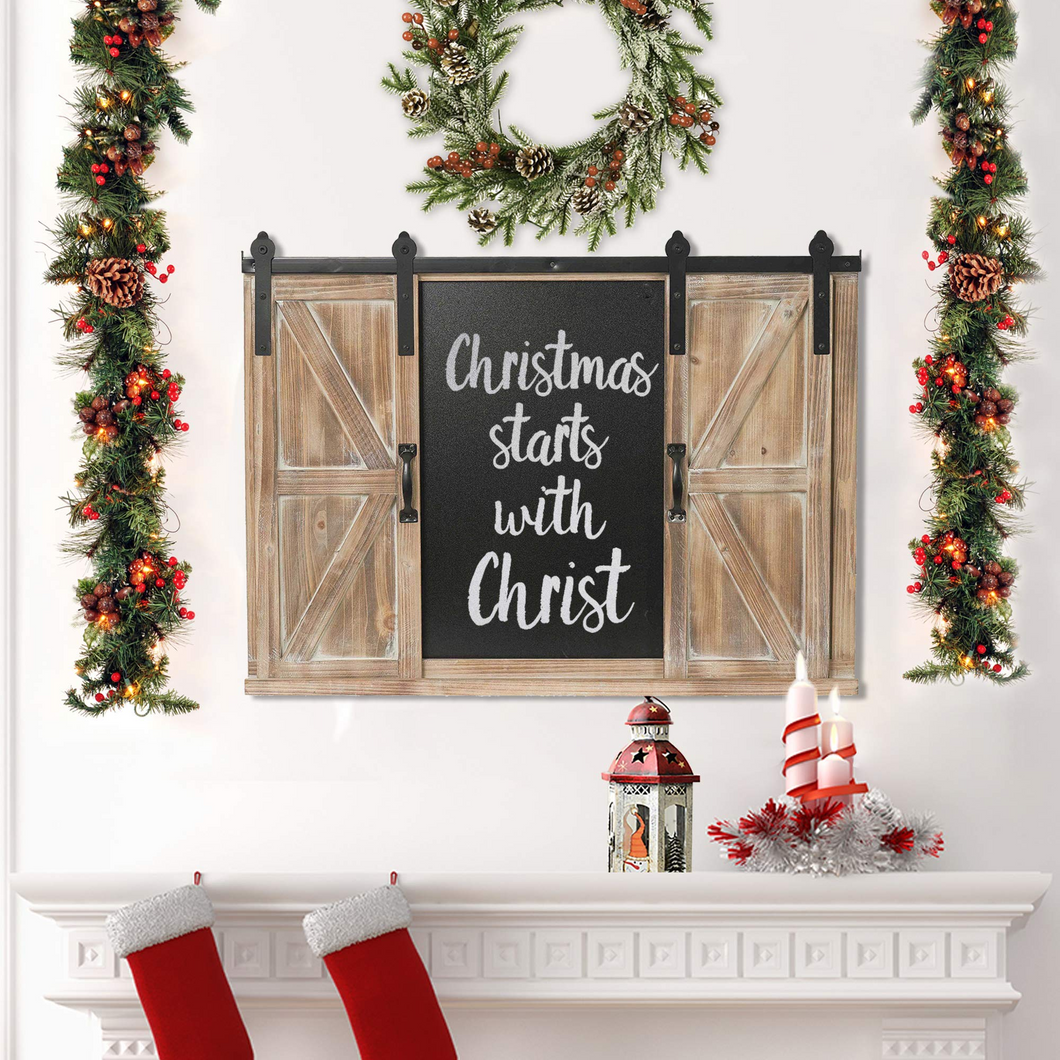 Rustic Wood Chalkboard