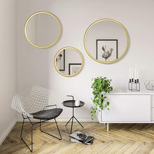 Load image into Gallery viewer, Round Gold Wall Mirror, 10 Inch/14 Inch/18 Inch
