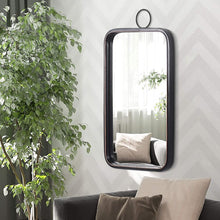 Load image into Gallery viewer, Black Classic Rectangle Wall Mirror, 12&quot; X 1.6&quot; X 20.3&quot;
