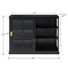 Load image into Gallery viewer, 2 - Door Accent Cabinet - Black, Black/White
