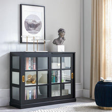 Load image into Gallery viewer, 2 - Door Accent Cabinet - Black, Black/White
