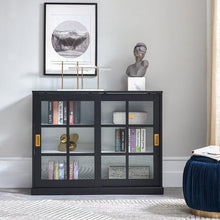 Load image into Gallery viewer, 2 - Door Accent Cabinet - Black, Black/White
