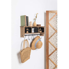 Load image into Gallery viewer, Akhill Solid Wood 6 - Hook Wall Mounted Coat Rack
