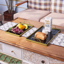 Load image into Gallery viewer, Decorative Black food Trays ,2PCS
