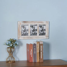 Load image into Gallery viewer, Rustic White Wall Mounted Wood Collage 4x6 Picture Photo Frame
