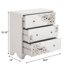 Load image into Gallery viewer, 31.25&#39;&#39; Solid Wood 3 Drawer Accent Chest - White
